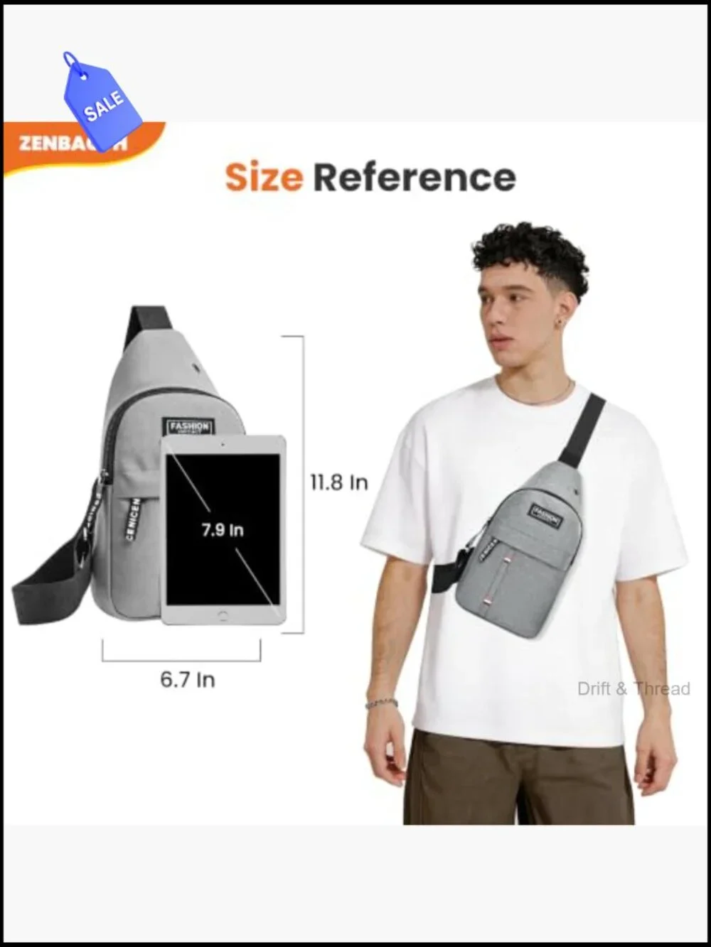 Cross Body Sling Bag Multipurpose Travel Chest Shoulder Backpack Hiking